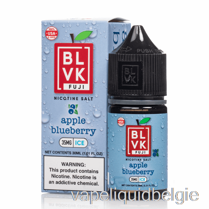 Vape Vloeibaar Appel-bosbessenijs - Blivk Fuji-zouten - 30 Ml 35 Mg